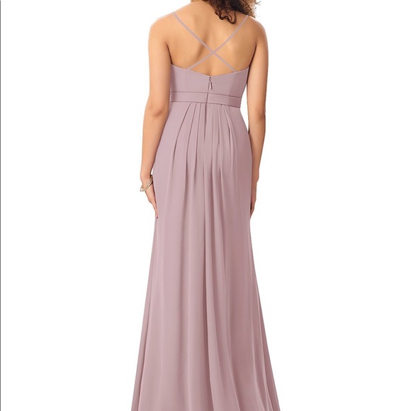 Azazie Cassandra Bridesmaid Dress in Vintage Mauve - Picture 2 of 4